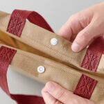 ボタン付不織布トート